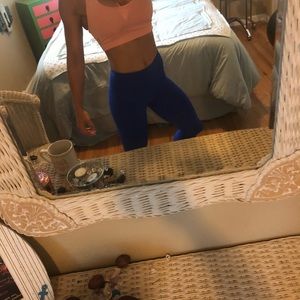 XS royal blue long work out legging